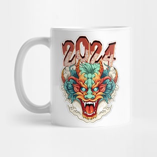 Chinese New Year 2024 Year of The Dragon Head Mug